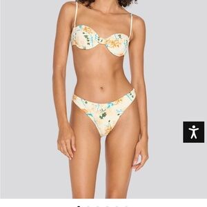 solid and striped maisie bikini